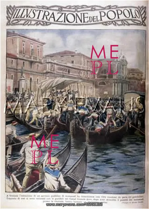 : VENICE / CANAL DEMO 1924 : VENICE / CANAL DEMO 1924