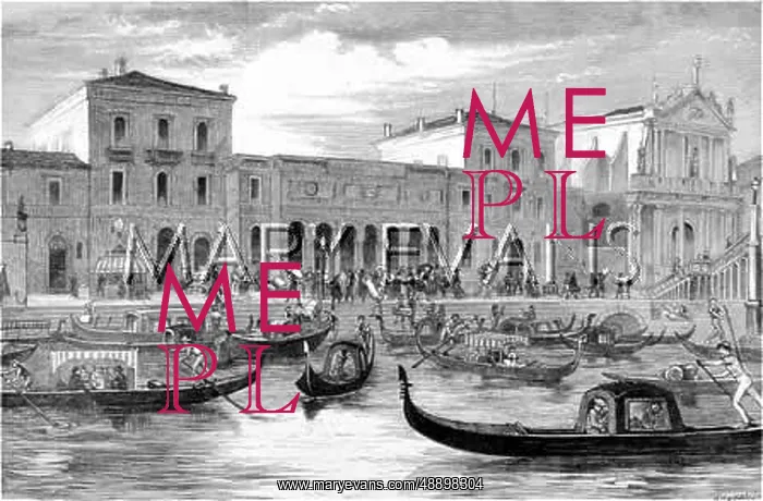 : VENICE / CANAL / TRAIN 1875 : VENICE / CANAL / TRAIN 1875