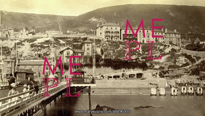 : Ventnor, Isle of Wight, viewed from the Pier : Ventnor, Isle of Wight, viewed from the Pier