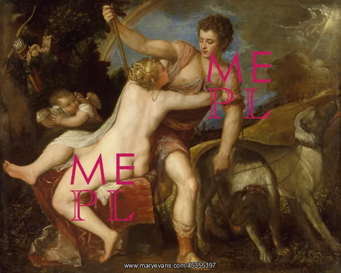 : Venus and Adonis, by Titian : Venus and Adonis, by Titian