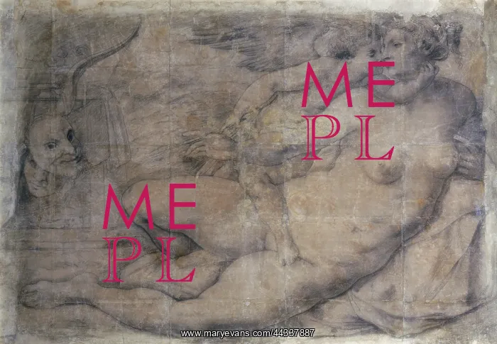 : Venus and Cupid, preparatory cartoon : Venus and Cupid, preparatory cartoon