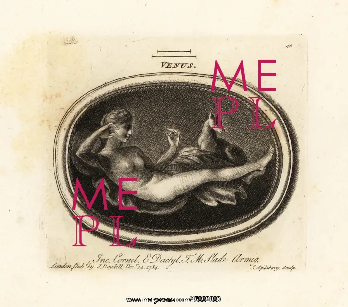  : Venus lying naked on a sheet with a dog