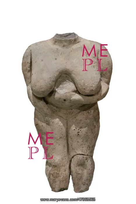 : Venus of Malta. Headless standing female statuette : Venus of Malta. Headless standing female statuette