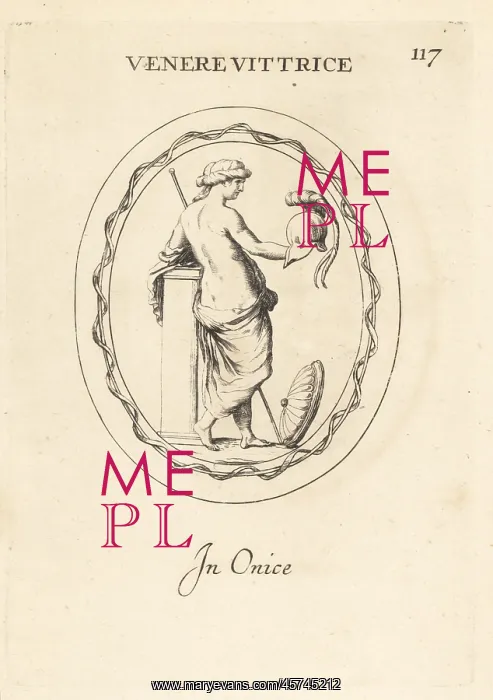 : Venus the Victor armed with helmet and shield : Venus the Victor armed with helmet and shield