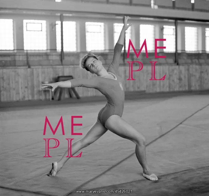 : Vera Caslavska - gymnast - gymnastics - practicing : Vera Caslavska - gymnast - gymnastics - practicing