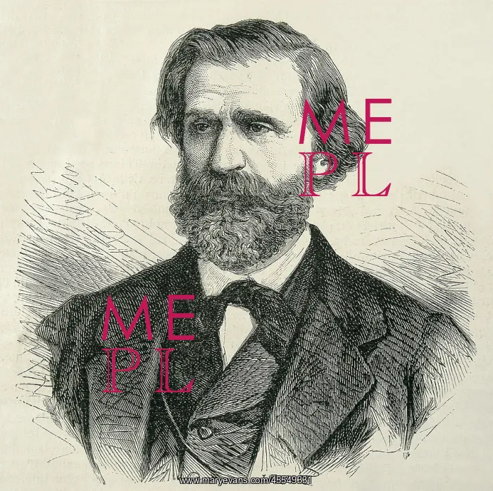 : VERDI, Giuseppe (1813-1901). Portrait appeared : VERDI, Giuseppe (1813-1901). Portrait appeared