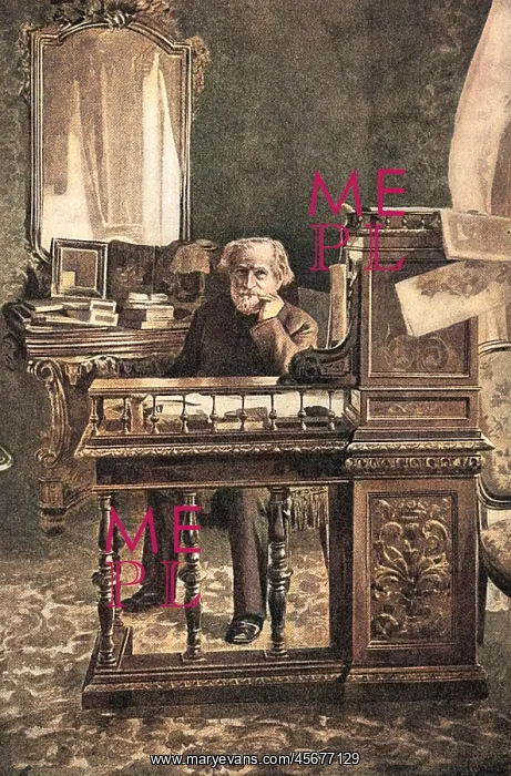  : Verdi in his study