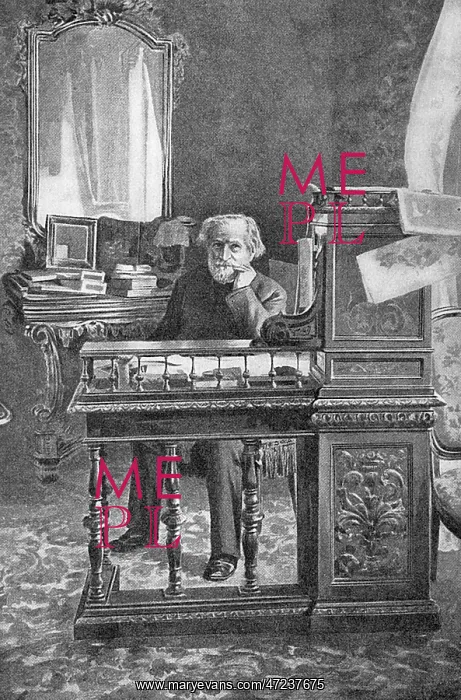 : Verdi in his study