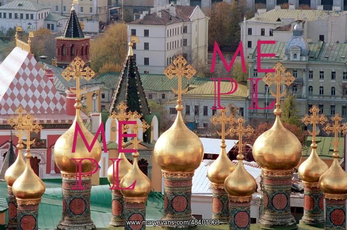 : Verkhospassky Cathedral domes, 1998 : Verkhospassky Cathedral domes, 1998