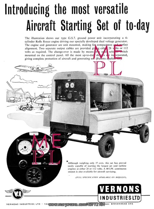 : Vernons Industries Ground Power Units GPU & Generators : Vernons Industries Ground Power Units GPU & Generators