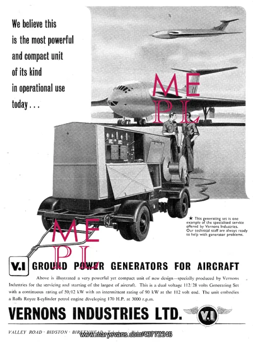 : Vernons Industries Ground Power Units GPU & Generators : Vernons Industries Ground Power Units GPU & Generators