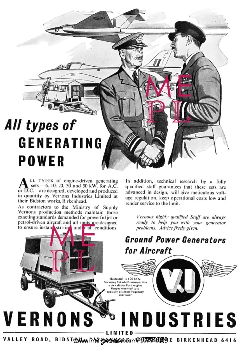 : Vernons Industries Ground Power Units GPU & Generators : Vernons Industries Ground Power Units GPU & Generators