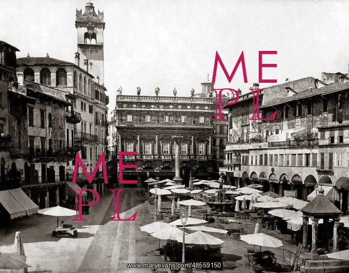 : Veron, Piazza d'Erba Italy circa 1880s : Veron, Piazza d'Erba Italy circa 1880s