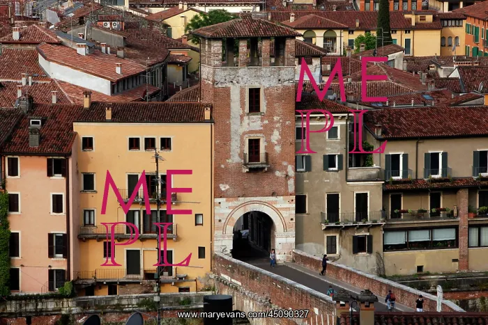 : Verona. High angle view of the Torre di Guardia : Verona. High angle view of the Torre di Guardia