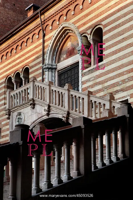 : Verona. Detail of staircase, Palazzo del Comune : Verona. Detail of staircase, Palazzo del Comune