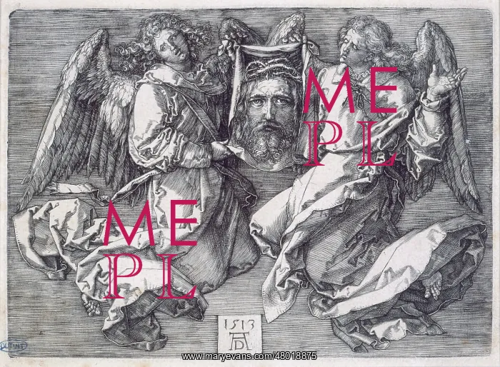 : Veronique held by two angels : Veronique held by two angels