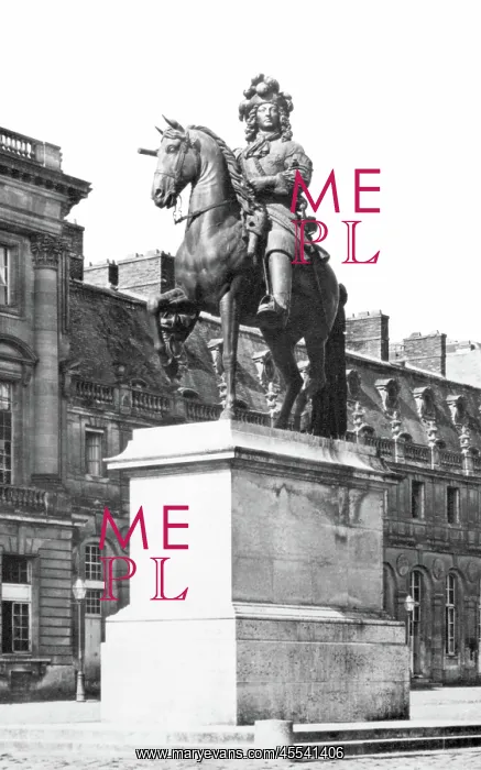 : Versailles, Statue Louis XIV c1871 : Versailles, Statue Louis XIV c1871