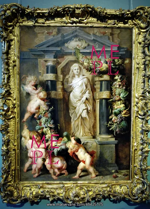 : Two versions of The Statue of Ceres by Peter : Two versions of The Statue of Ceres by Peter