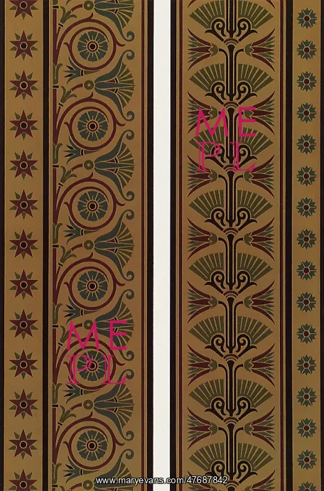  : Vertical Floral Bands