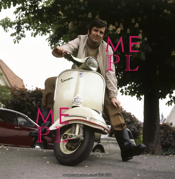 : Vespa scooter in the 1960s : Vespa scooter in the 1960s