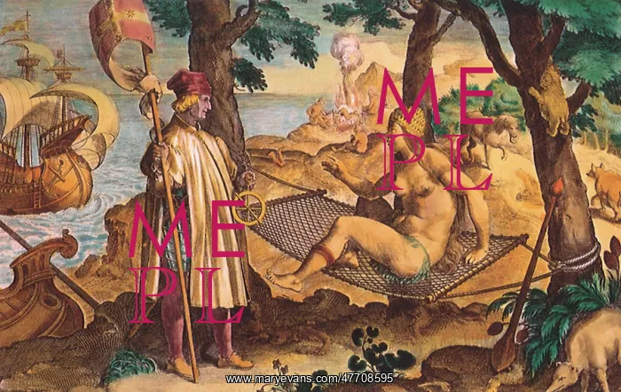 : Vespucci and Native : Vespucci and Native