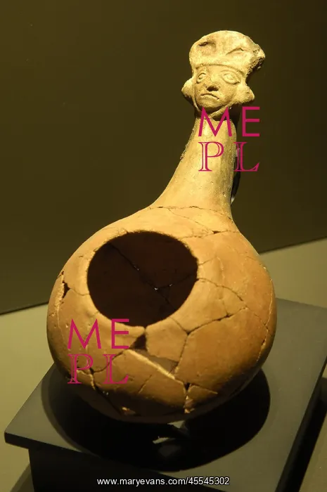 : Vessel for liquid offerings (3rd c. AD). Moche : Vessel for liquid offerings (3rd c. AD). Moche