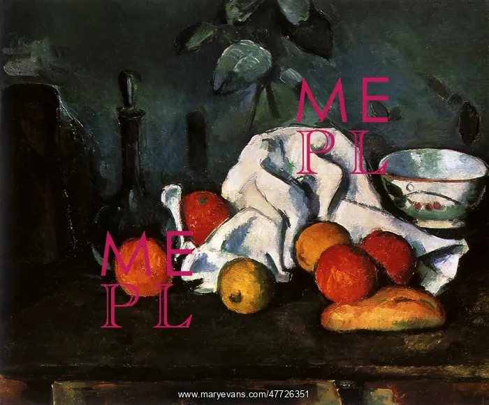 : Vessels, Fruit and Cloth, by Paul Cezanne : Vessels, Fruit and Cloth, by Paul Cezanne