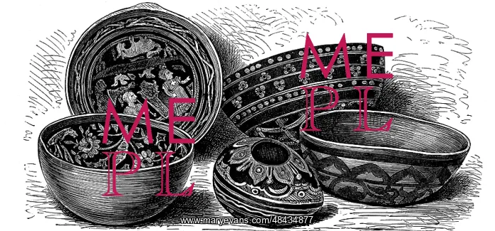 : Vessels of japanned earthenware from Brazil. Engraving : Vessels of japanned earthenware from Brazil. Engraving