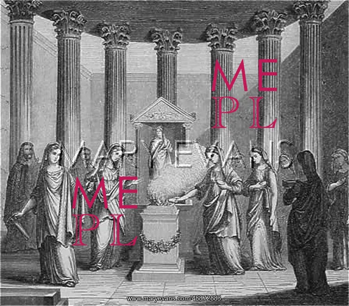 : Vestal Virgins performing a ceremony, Classical Rome : Vestal Virgins performing a ceremony, Classical Rome