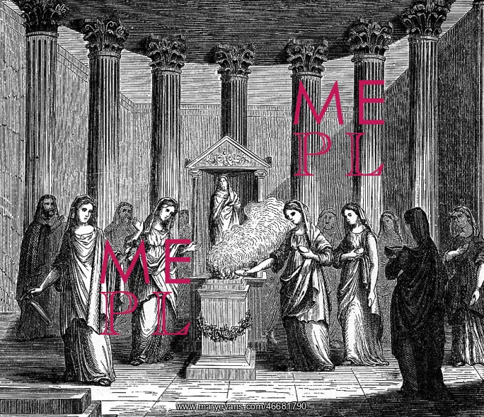 : Vestal Virgins and the perpetual flame : Vestal Virgins and the perpetual flame