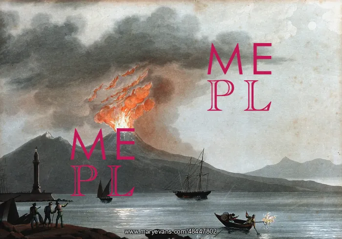 : Vesuvius during one of its early 19th century : Vesuvius during one of its early 19th century