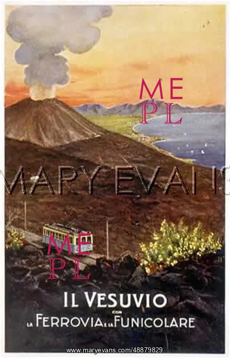 : VESUVIUS AND FUNICULAR : VESUVIUS AND FUNICULAR