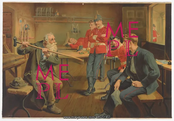 : The Veteran - Chromolithograph : The Veteran - Chromolithograph