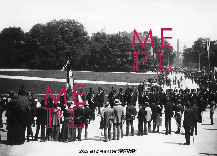 : Veterany procession in Munich, 1895 : Veterany procession in Munich, 1895