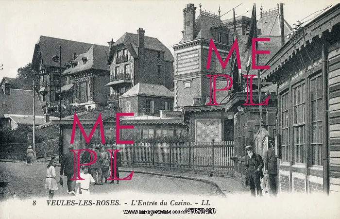 : Veules-les-Roses - Entry to the Casino : Veules-les-Roses - Entry to the Casino