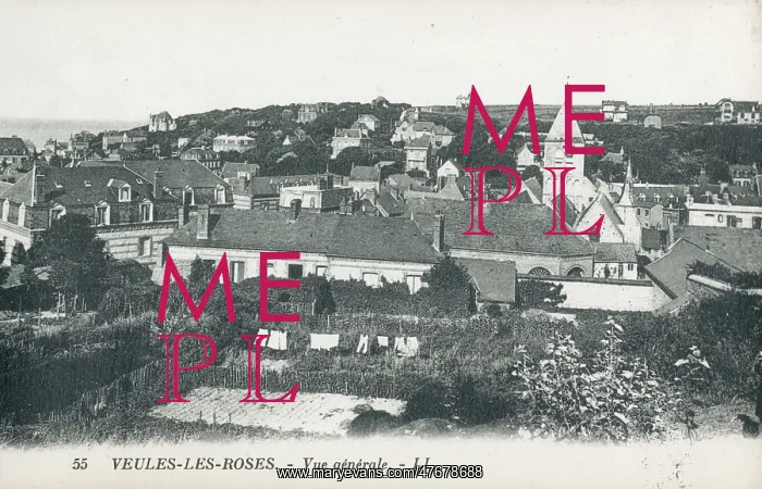 : Veules-les-Roses - Panoramic View of the town : Veules-les-Roses - Panoramic View of the town