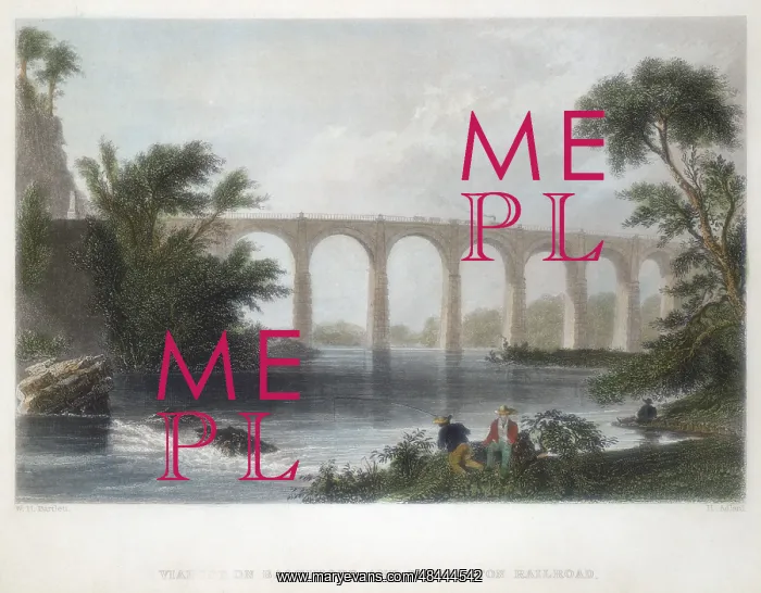 : Viaduct on the Baltimore & Washington Railroad : Viaduct on the Baltimore & Washington Railroad