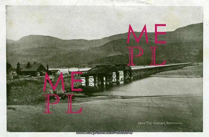 : The Viaduct, Barmouth, Glamorgan : The Viaduct, Barmouth, Glamorgan
