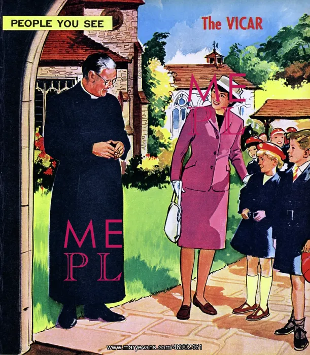 : The Vicar. People You See, from Teddy Bear magazine, 1965 : The Vicar. People You See, from Teddy Bear magazine, 1965