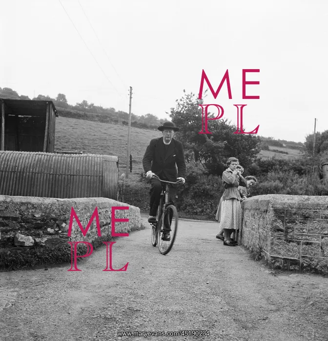 : Vicar riding a bicycle : Vicar riding a bicycle