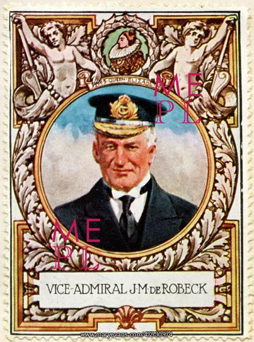  : (Vice) Admiral J. M. de Robeck  /  Stamp