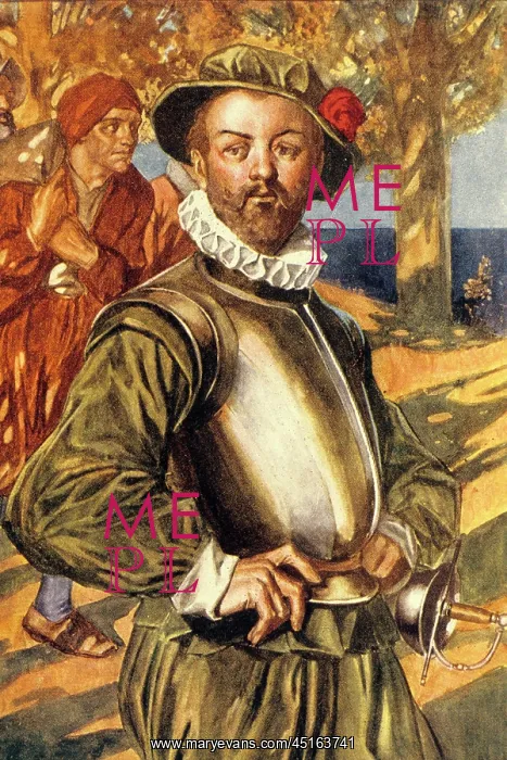 : Vice Admiral Sir Francis Drake Looking at Camera : Vice Admiral Sir Francis Drake Looking at Camera