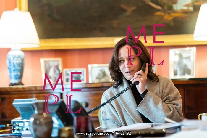 : Vice President Kamala Harris talks on the phone : Vice President Kamala Harris talks on the phone