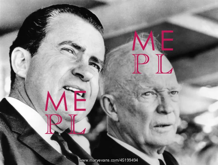 : Former Vice President Richard Nixon and ? : Former Vice President Richard Nixon and ?