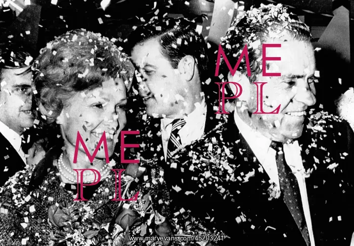 : Former Vice President Richard Nixon and ? : Former Vice President Richard Nixon and ?