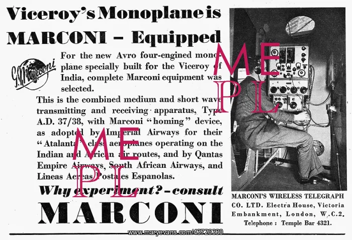 : The Viceroys Monoplane Is Equipped : The Viceroys Monoplane Is Equipped
