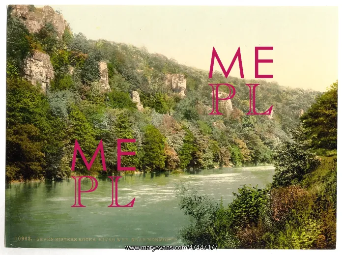 : Vicinity of Seven Sisters Rocks, River Wye, Monmouth, Engla : Vicinity of Seven Sisters Rocks, River Wye, Monmouth, Engla