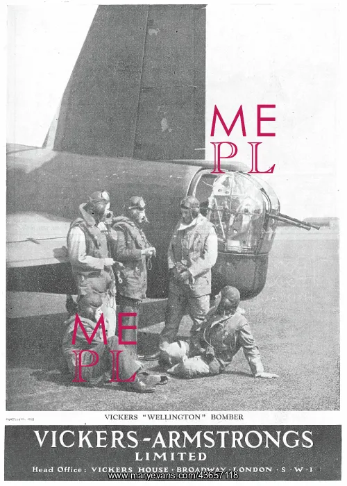 : Vickers Armstrongs Wellington Bomber : Vickers Armstrongs Wellington Bomber