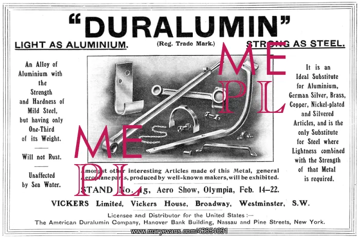  : Vickers Duralumin 1913