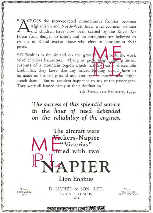  : Vickers-Napier
